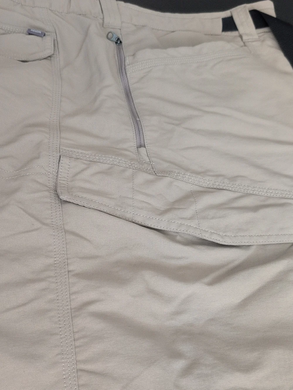 The North Face Beige Outdoor Cargo Shorts With Adjustable Belt